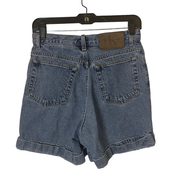 Women's Vintage 90's Calvin Klein Jeans Cuffed denim shorts - 8 - Picture 2 of 8